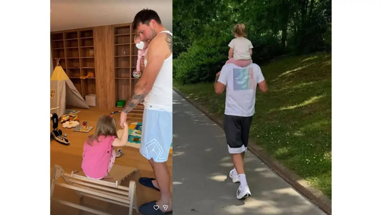 Luka Doncic shares photos with his daughters
