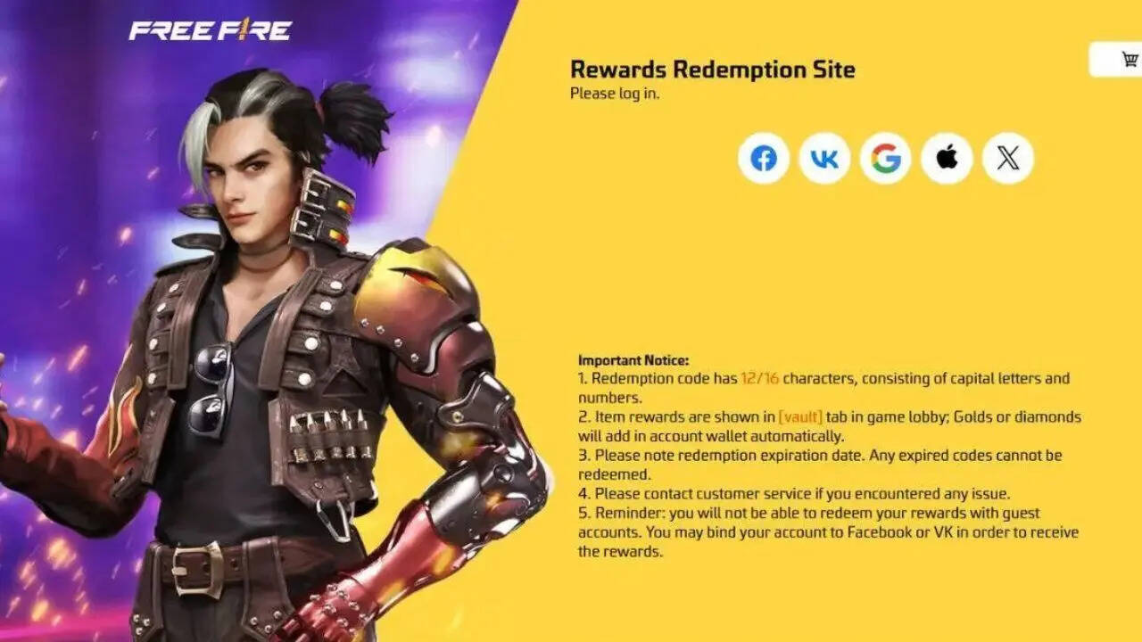 Garena Free Fire MAX redeem codes