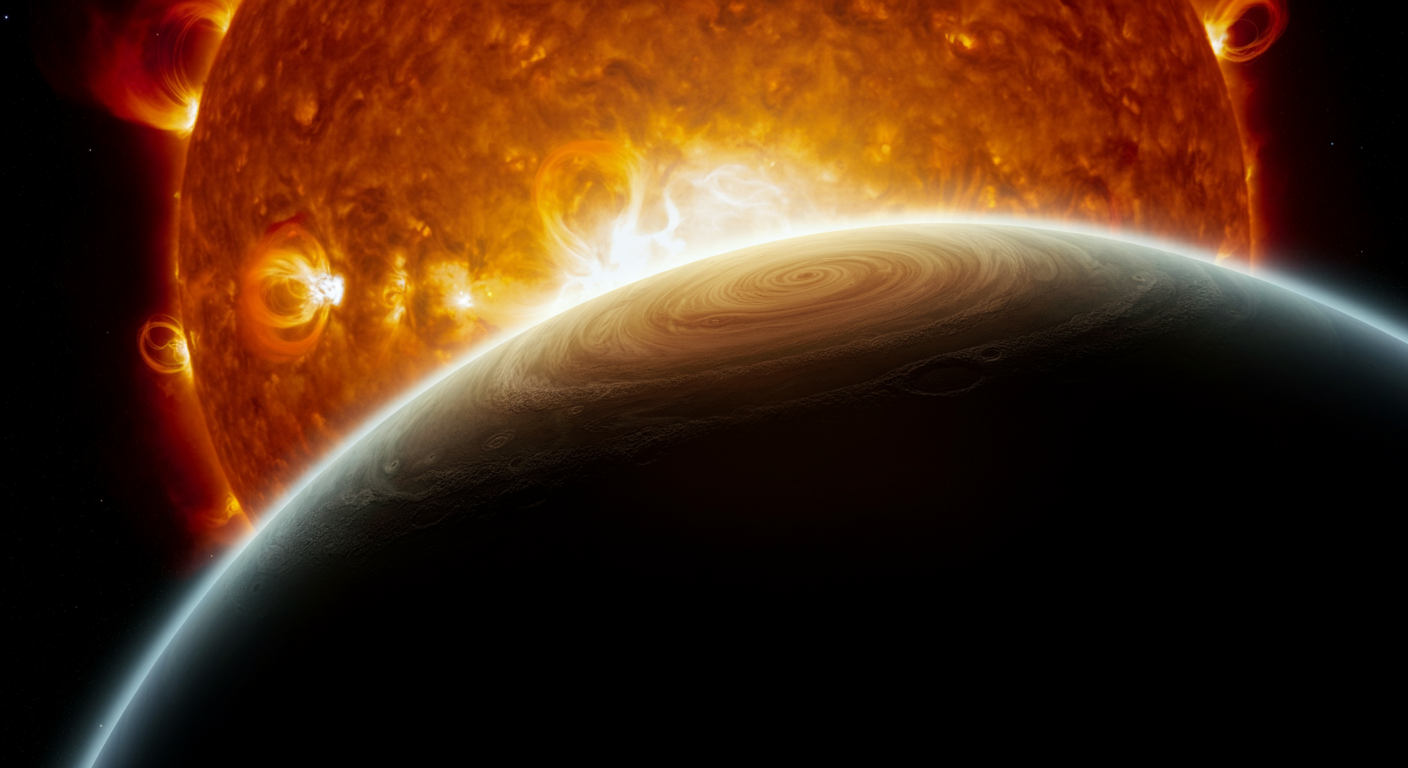 Gas Giant Transit F-Type Star