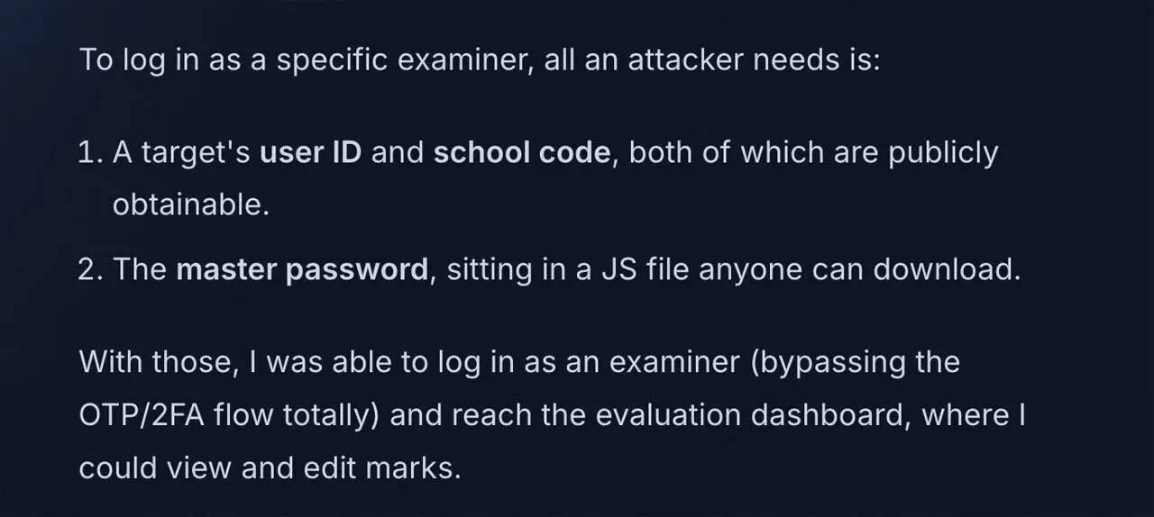 CBSE cybersecurity flaw