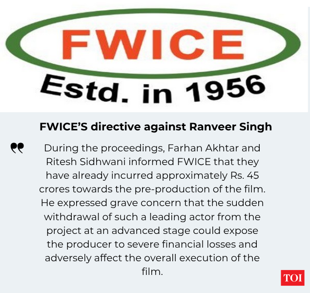 FWICE’S directive against Ranveer Singh