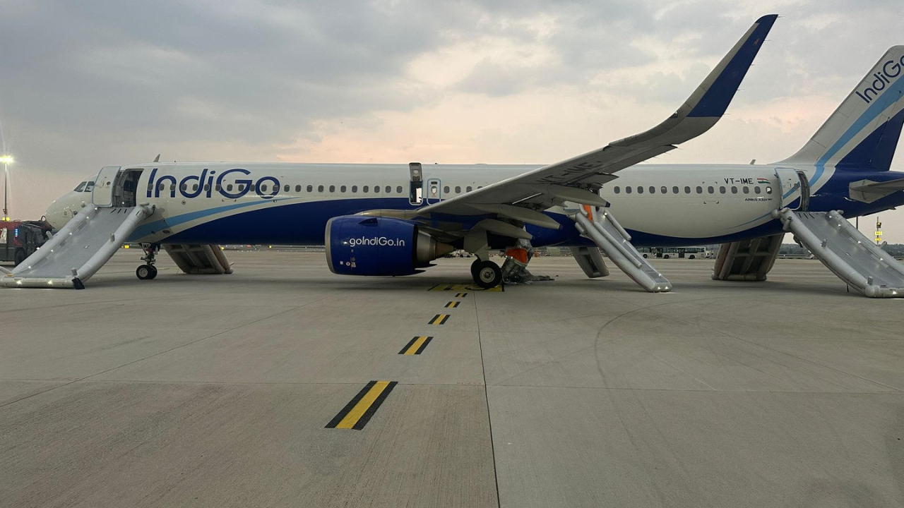 Passengers evacuated using slides at BLR after smoke on taxiing IndiGo aircraft