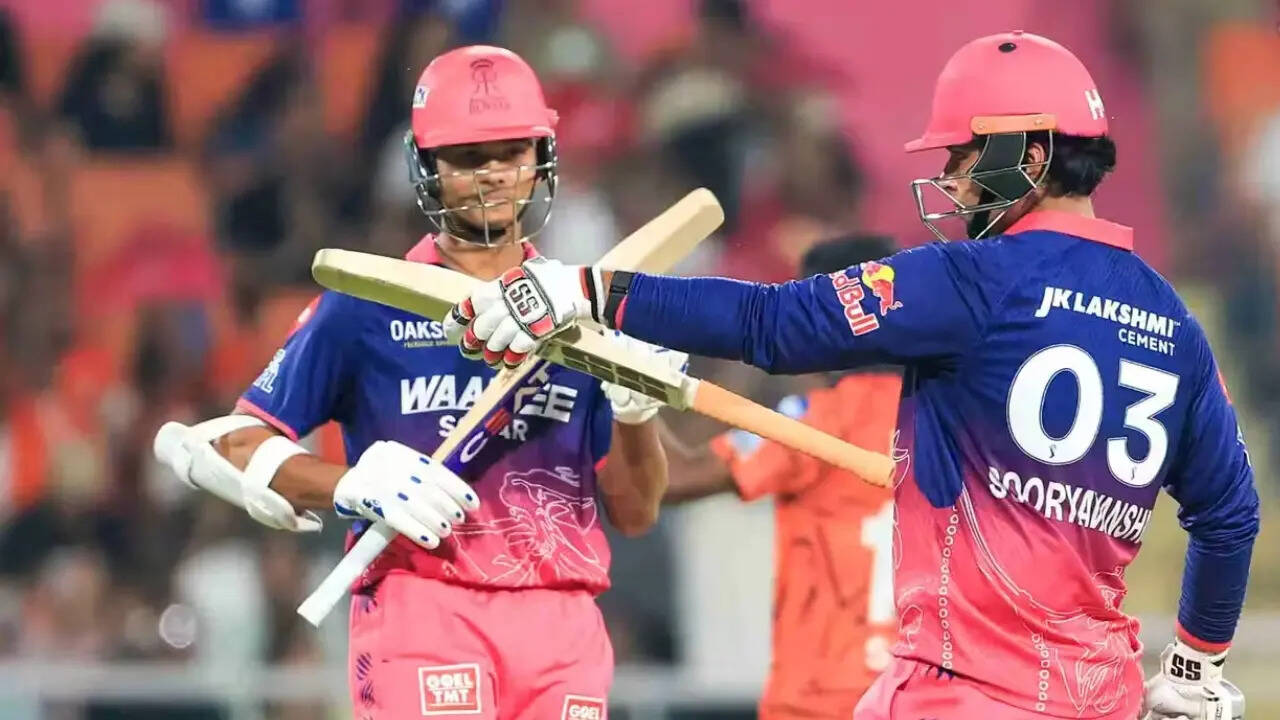 SRH vs RR, IPL: Sooryavanshi and Jurel fifties put Royals in dominant position