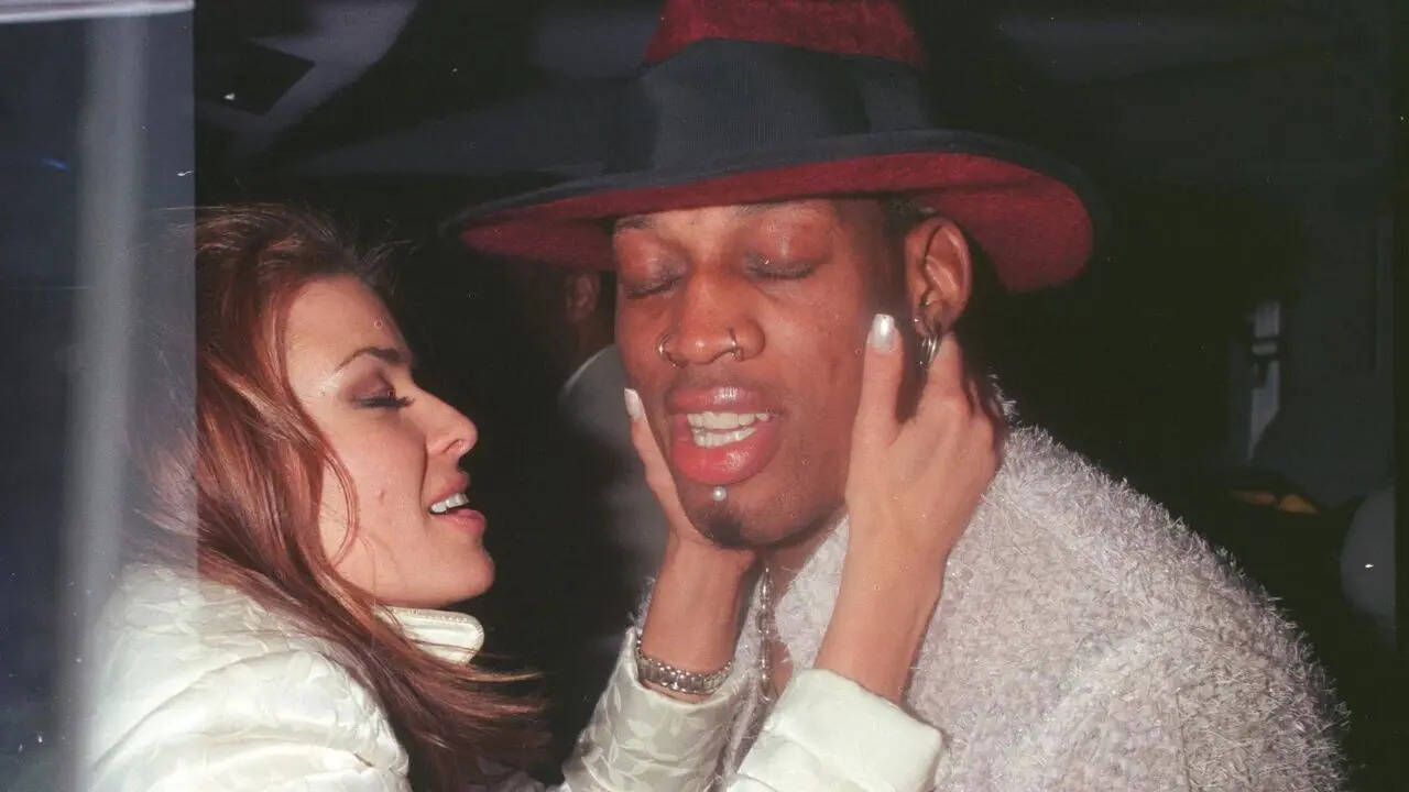 Dennis Rodman and Carmen Electra