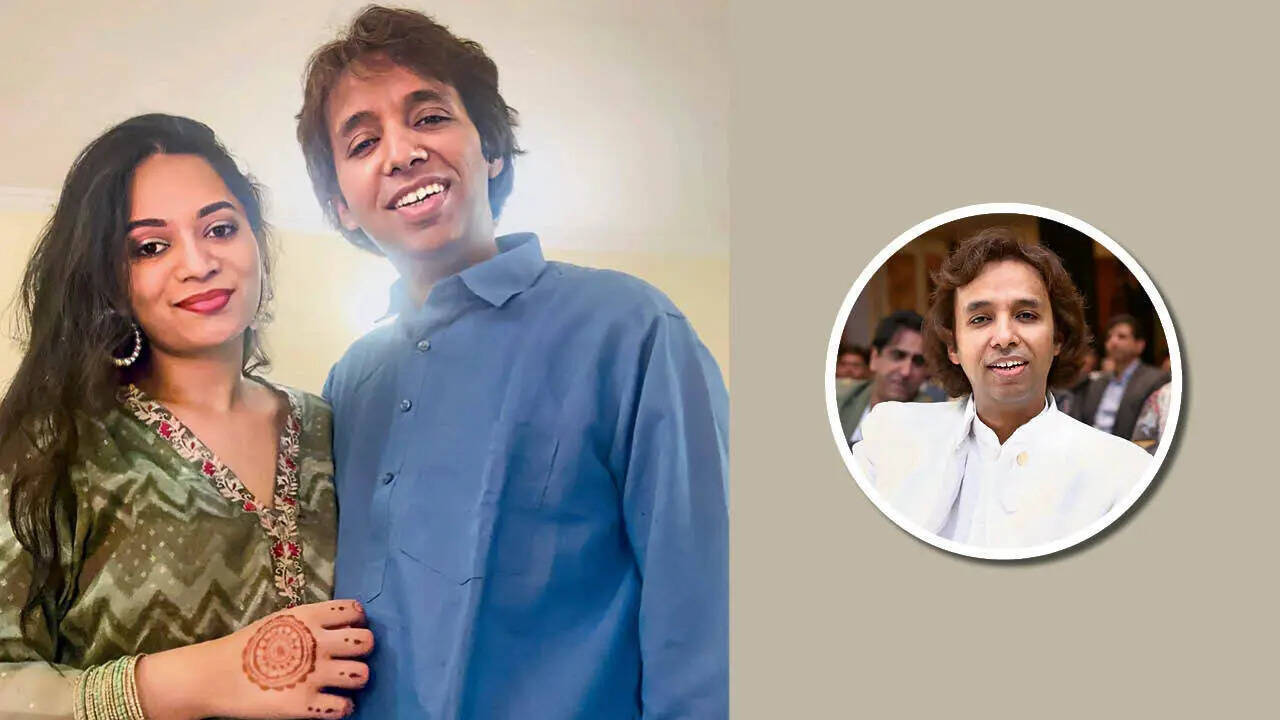 Salman Khan Niazi, of the Salman- Zaman duo, with his wife Haleema