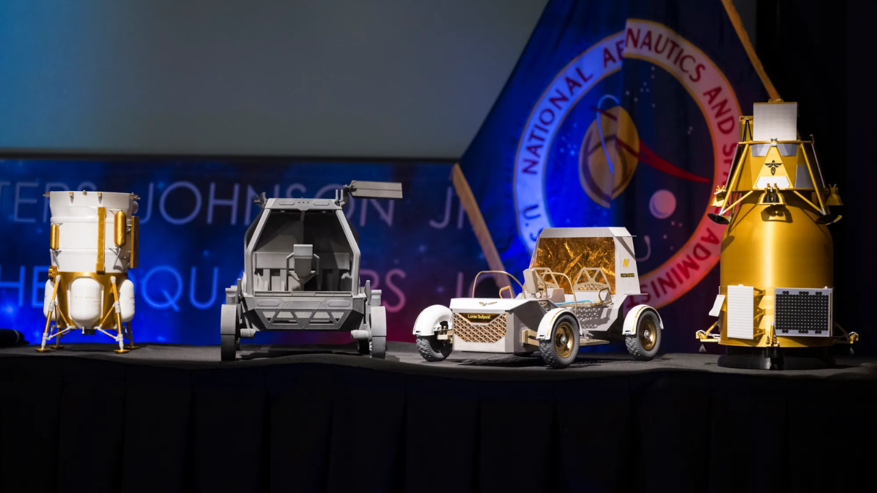The three Artemis moon base missions and lunar landers