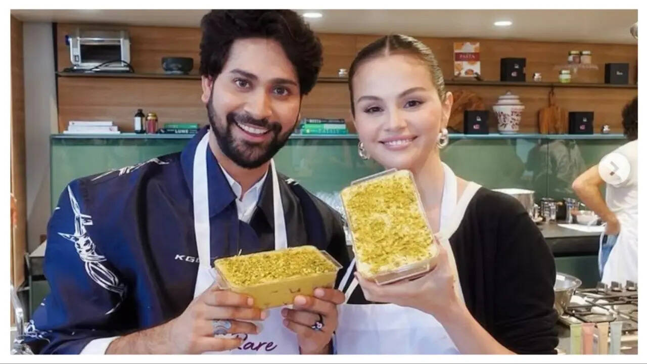 Ankush with Selena Gomez