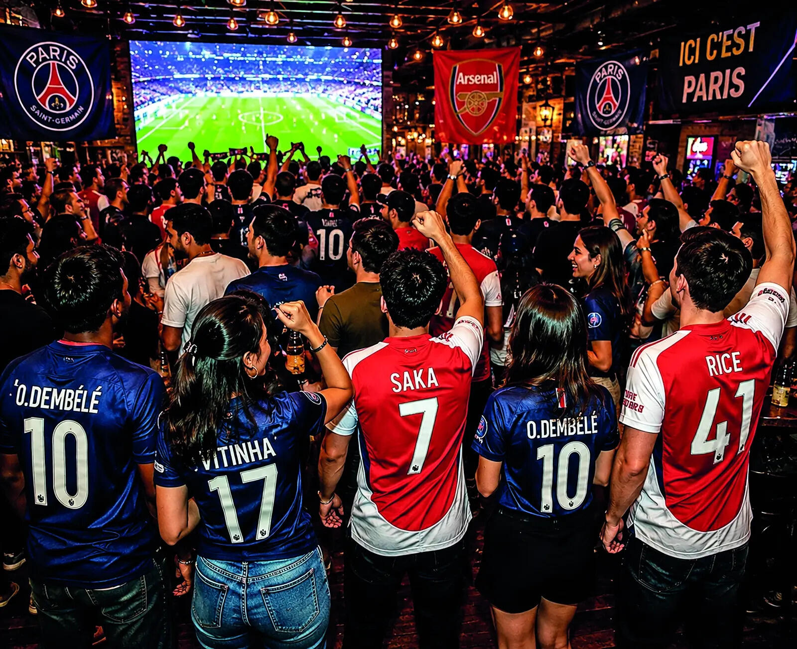 PSG vs Arsenal Champions League final