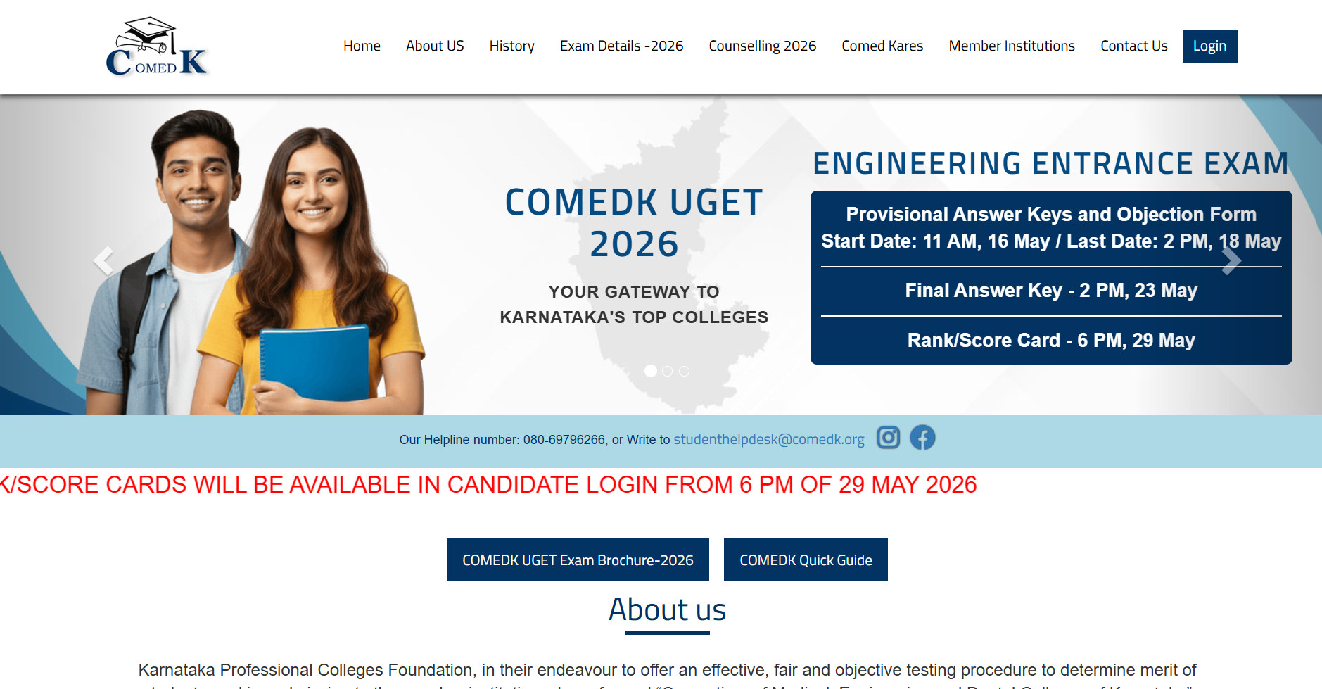COMEDK UGET result 2026 declared; counselling process to begin soon: Check details