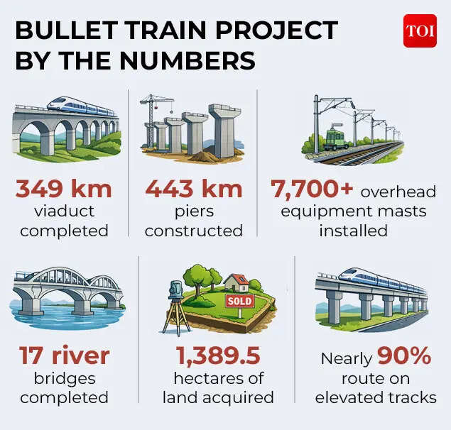 Bullet train project by the numbers