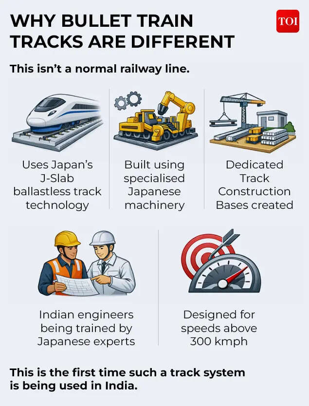 Why bullet train tracks are different
