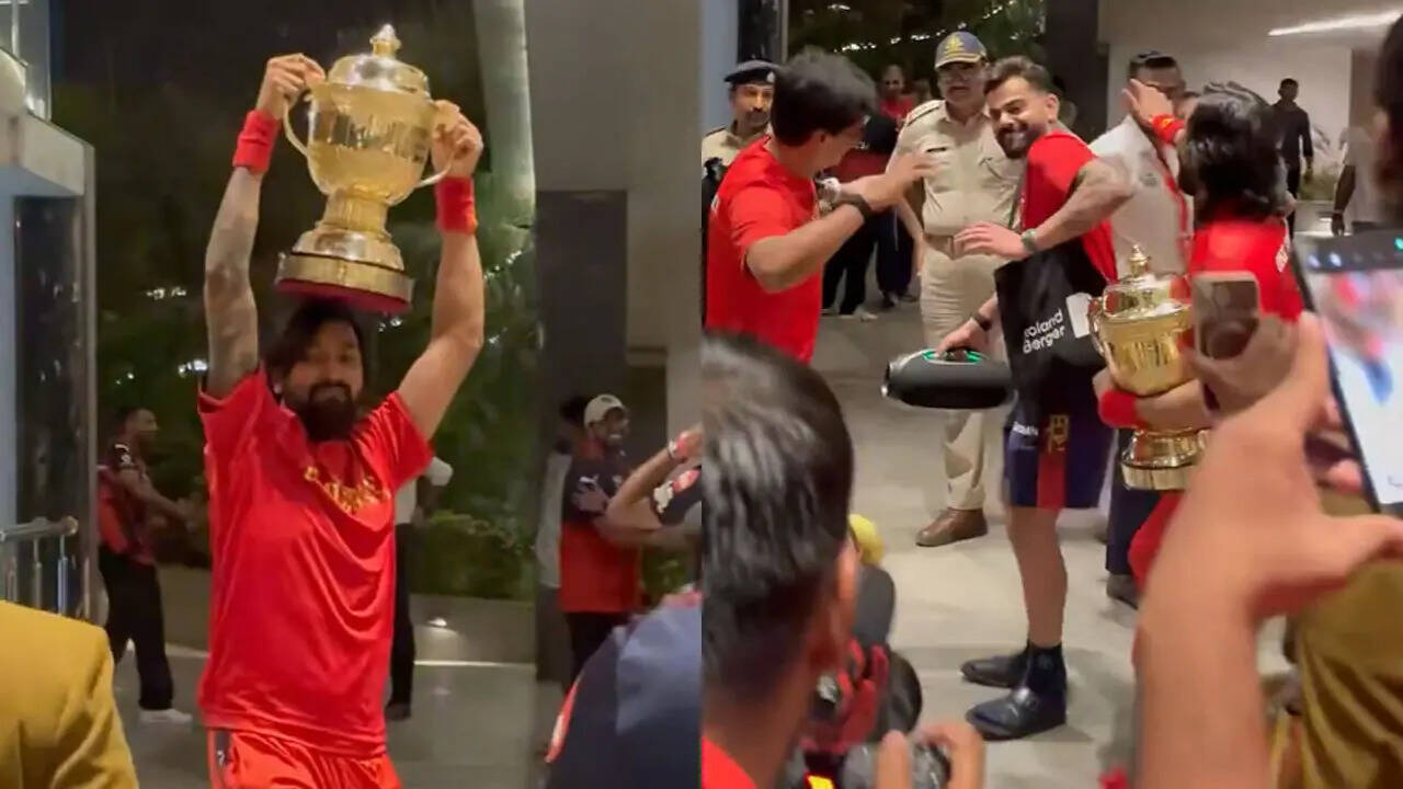Virat Kohli’s dhol dance with Pandya goes viral after RCB’s IPL 2026 title triumph