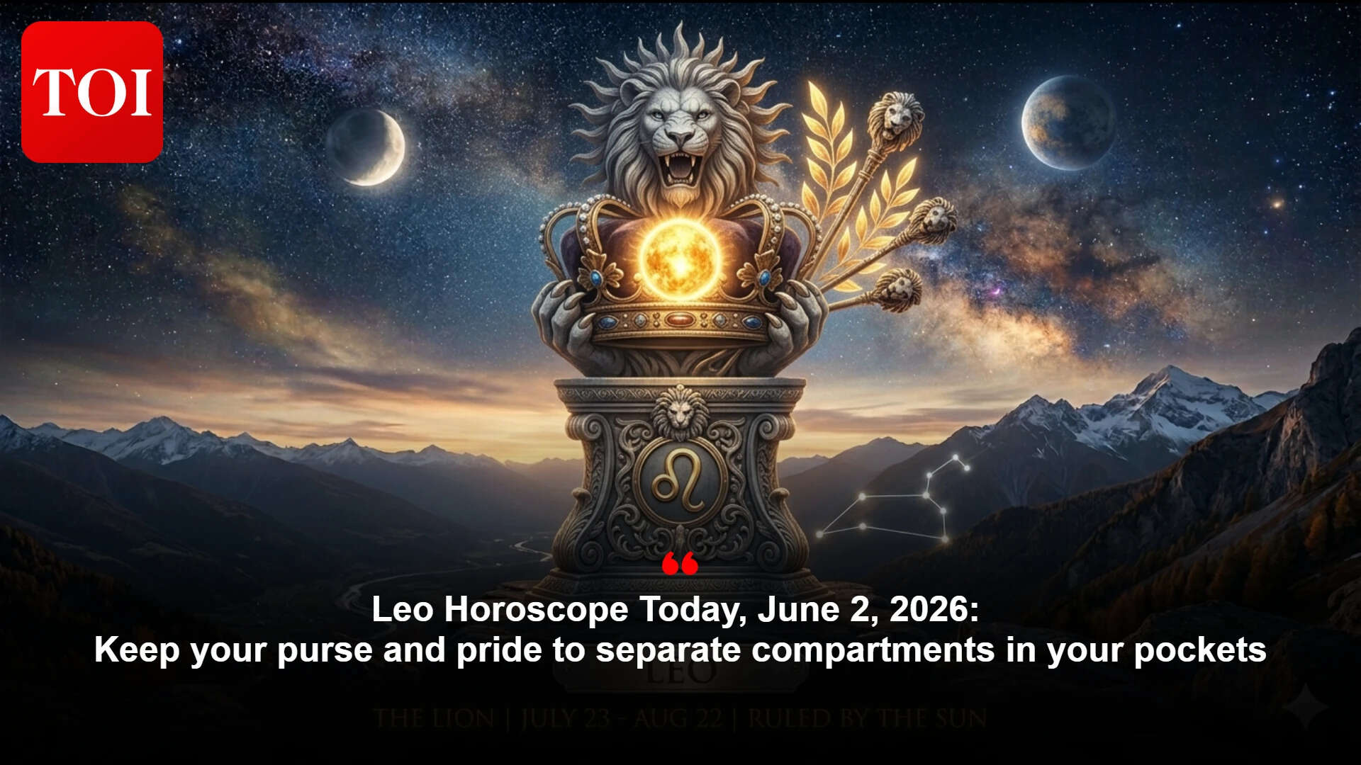 Leo Horoscope Guidance: Stars back focus and social plans; rein in spending today