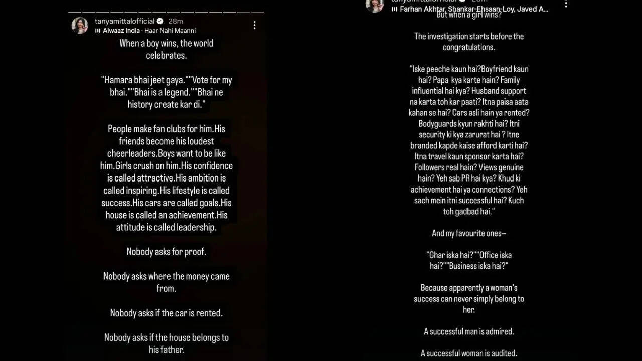 Tanya Mittal Insta Story
