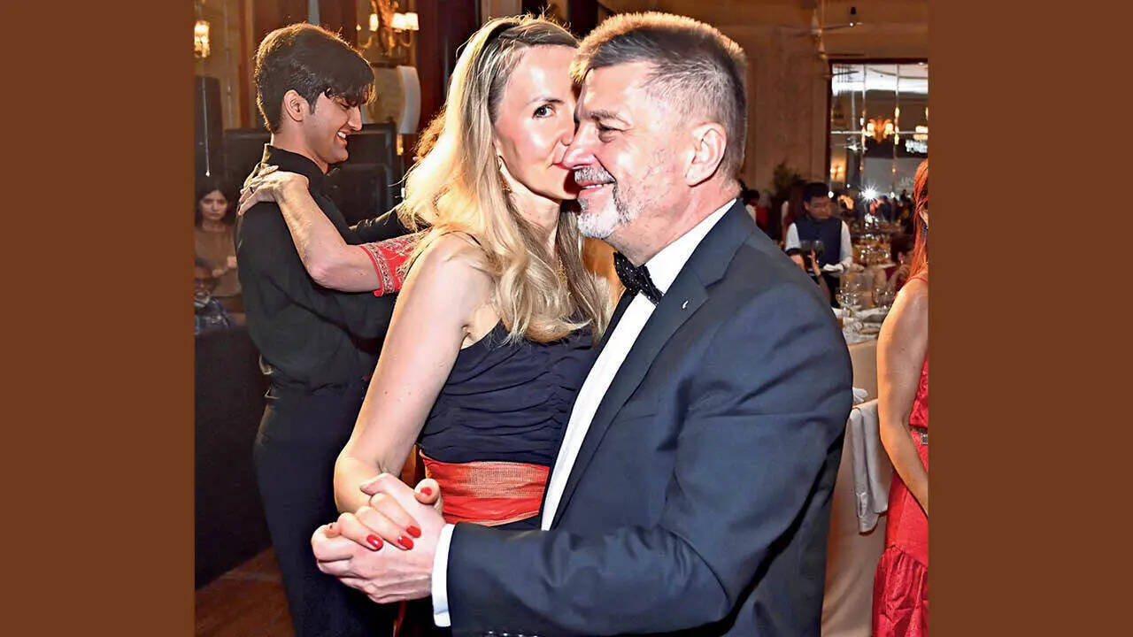 Oleksandr Polishchuk, Ukrainian ambassador with wife Kateryna Bila Oleksandr Polishchuk, Ukrainian ambassador with wife Kateryna Bila