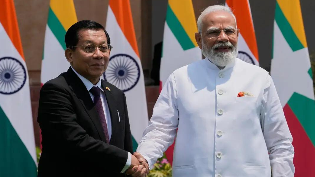 India-Myanmar ties: PM Modi raises border security, refugee concerns in talks with President Min Aung Hlaing