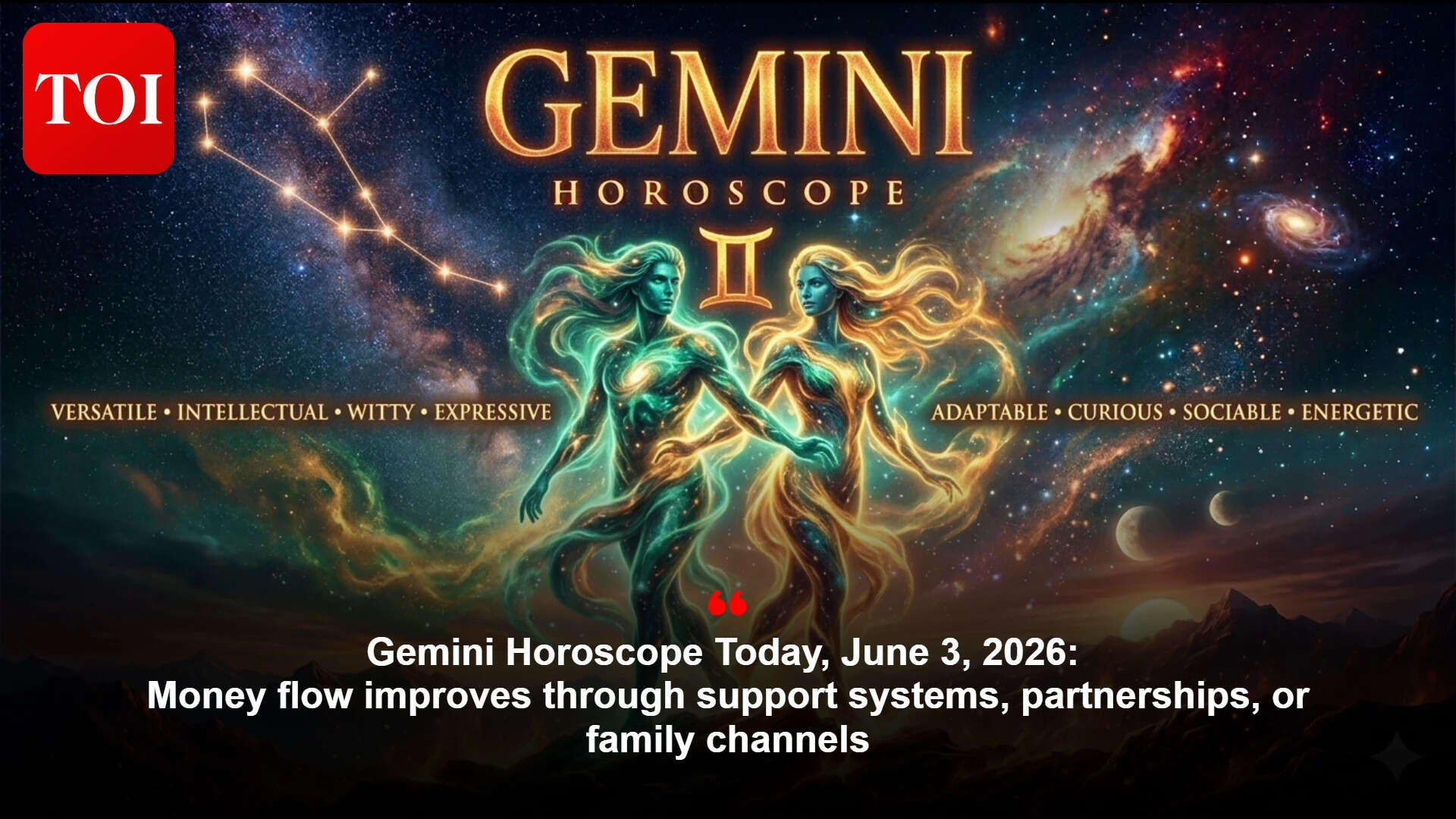 Gemini Horoscope: Support lifts money and love; guard health with rest