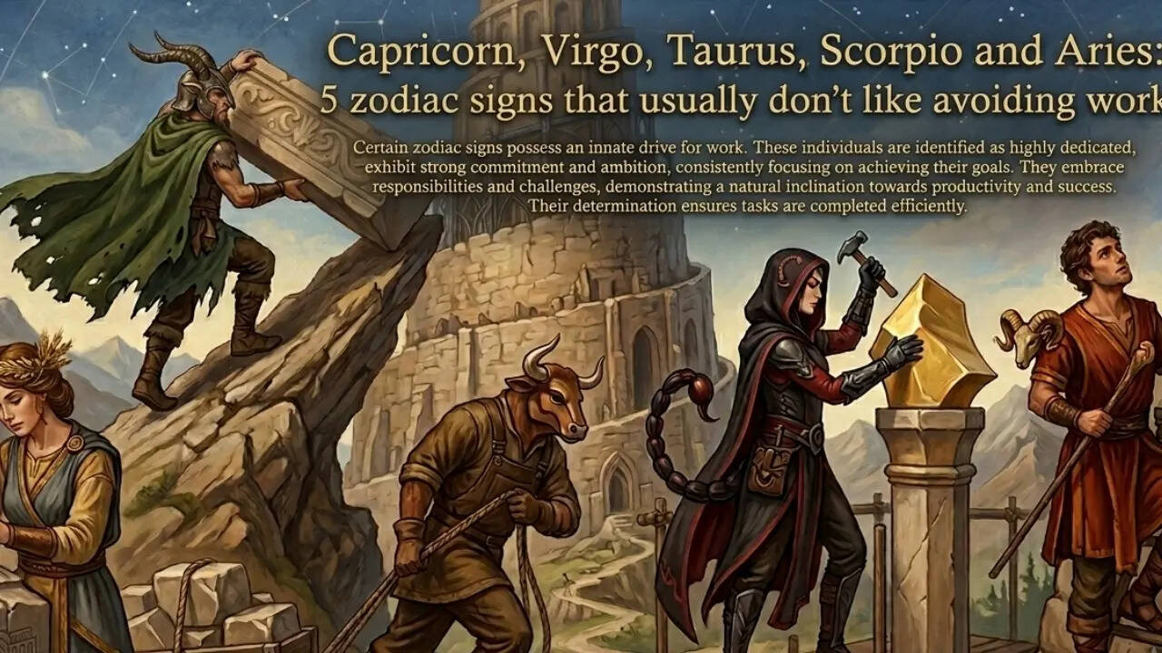 Capricorn, Virgo, Taurus, Scorpio and Aries: 5 zodiac signs that usually don't like avoiding work