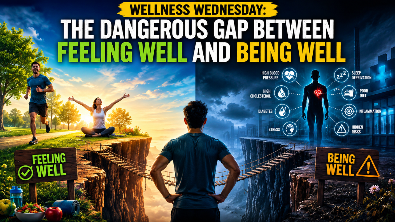 Wellness Wednesday: The dangerous gap between feeling well and being well