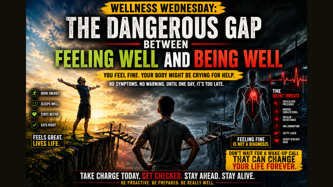 Wellness Wednesday: The dangerous gap between feeling well and being well