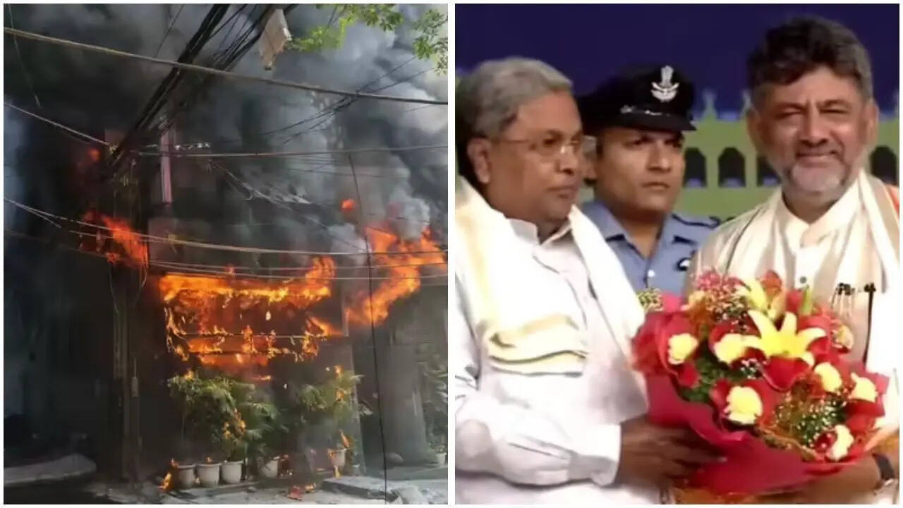 Evening news wrap: Delhi hotel fire kills 21, including 17 foreigners; DK Shivakumar takes oath as Karnataka CM & more