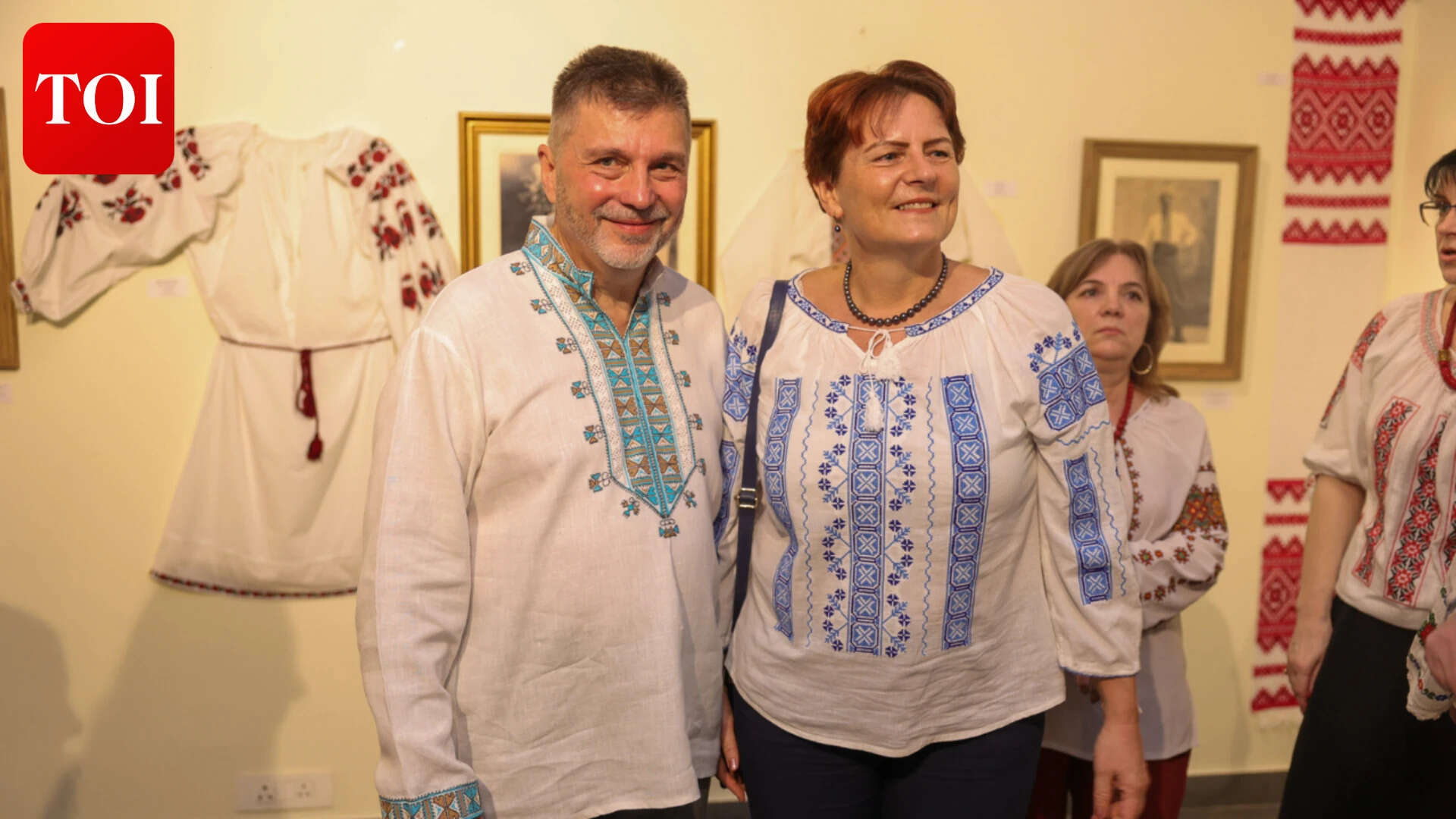 Ukrainian ambassador Oleksandr Polishchuk and Lithuanian ambassador Diana Mickevičienė