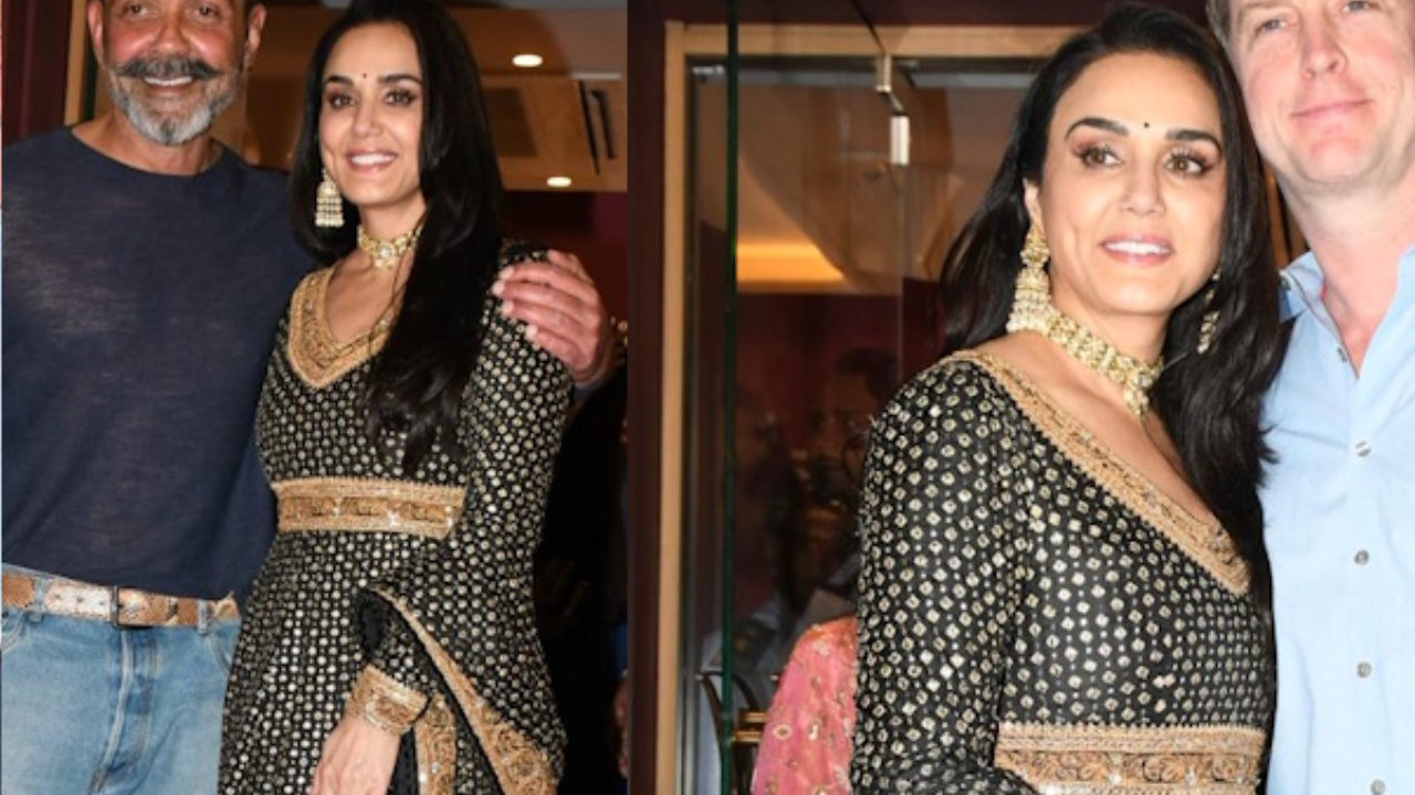 Preity Zinta’s Black Pishwas Look