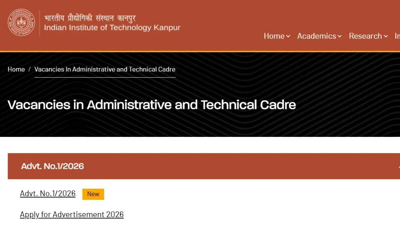 IIT Kanpur releases notification for 80 posts across engineering, admin and tech roles— check eligibility, link to apply