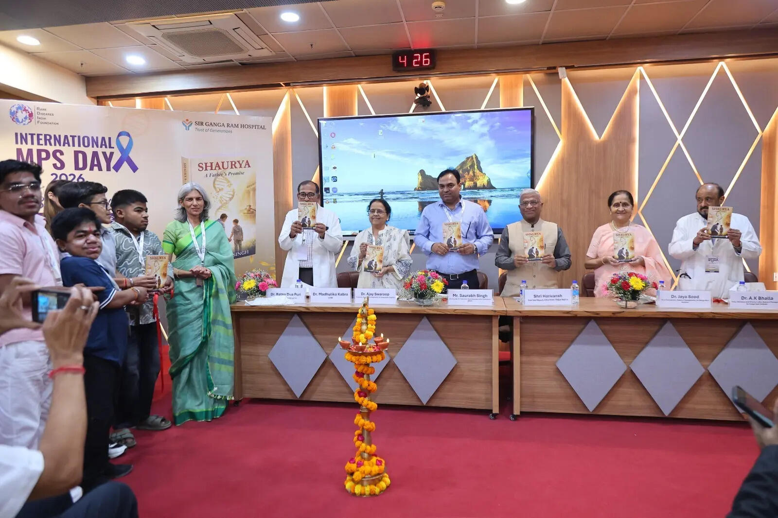 ‘SHAURYA: A father’s promise’ released by Harivansh, deputy chairman, Rajya Sabha, on International MPS Awareness Day 2026