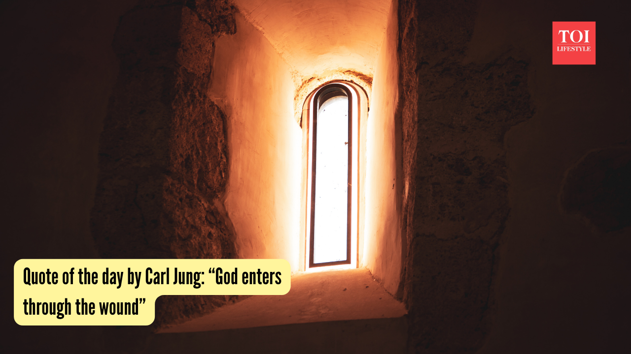 Quote of the day by Carl Jung “God enters through the wound”