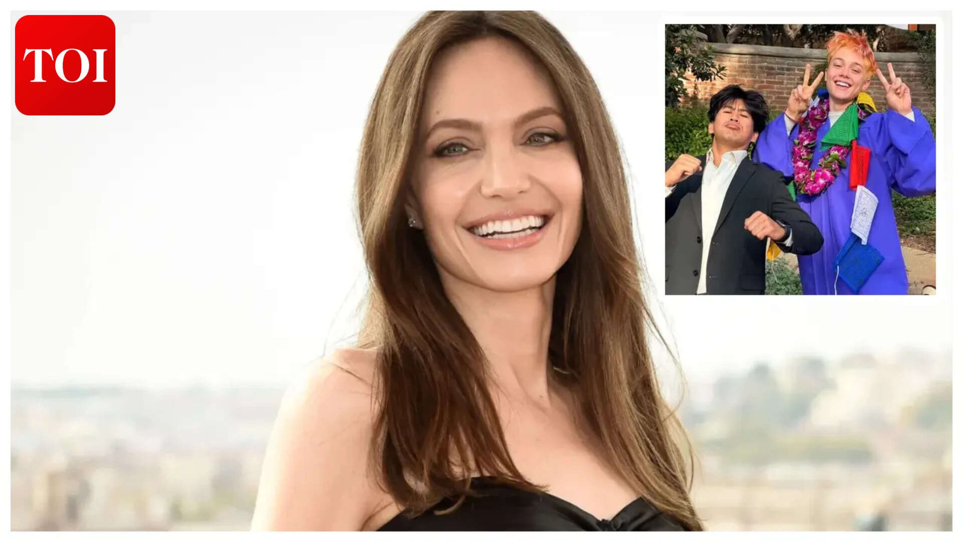 Angelina celebrates 51st b'day kids; attends Knox's graduation- PICS