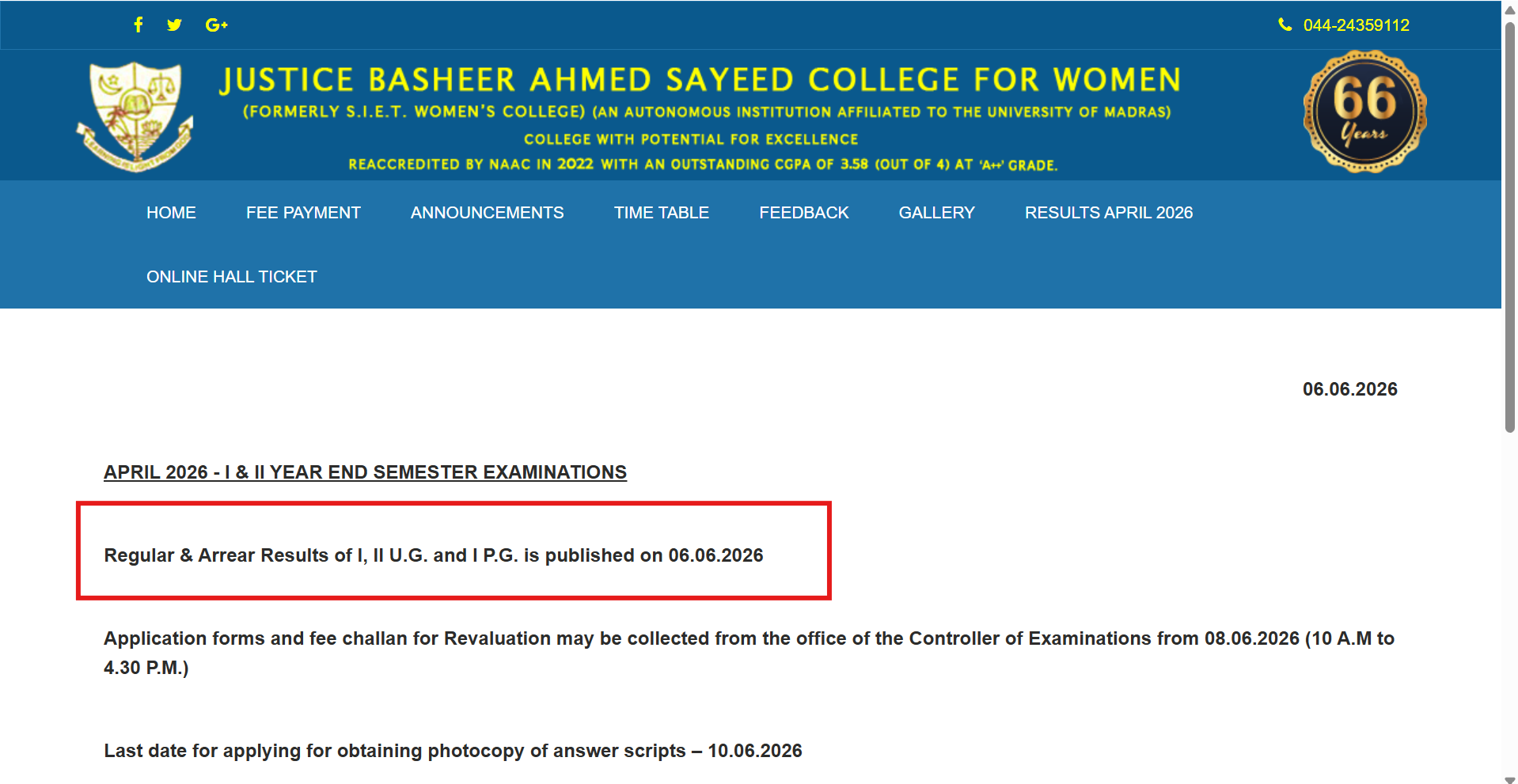 JBAS April semester result 2026 released for Regular, Arrear exams at coe.jbascollege.edu.in: Direct link to download UG, PG scores here