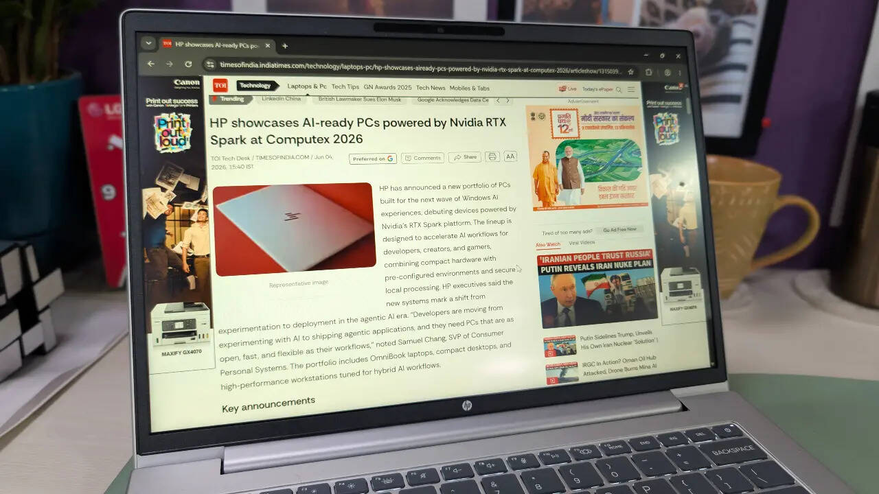 HP ProBook display