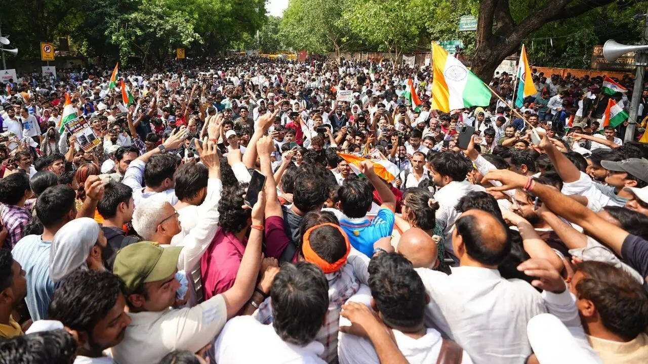 'People sitting abroad ... ': BJP chief's veiled attack at CJP protest over 'dragging youth into negative politics'
