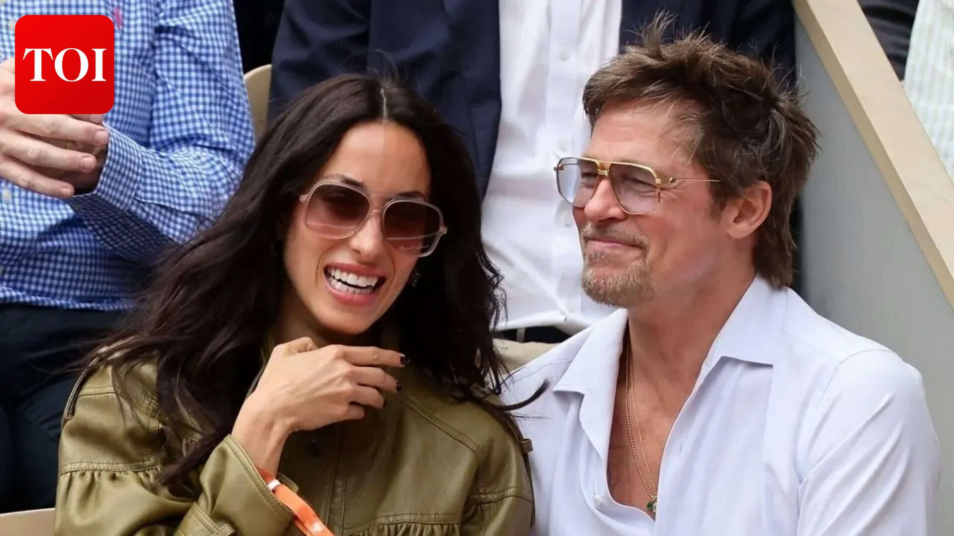Brad Pitt and Ines de Ramon enjoy French Open date in Paris