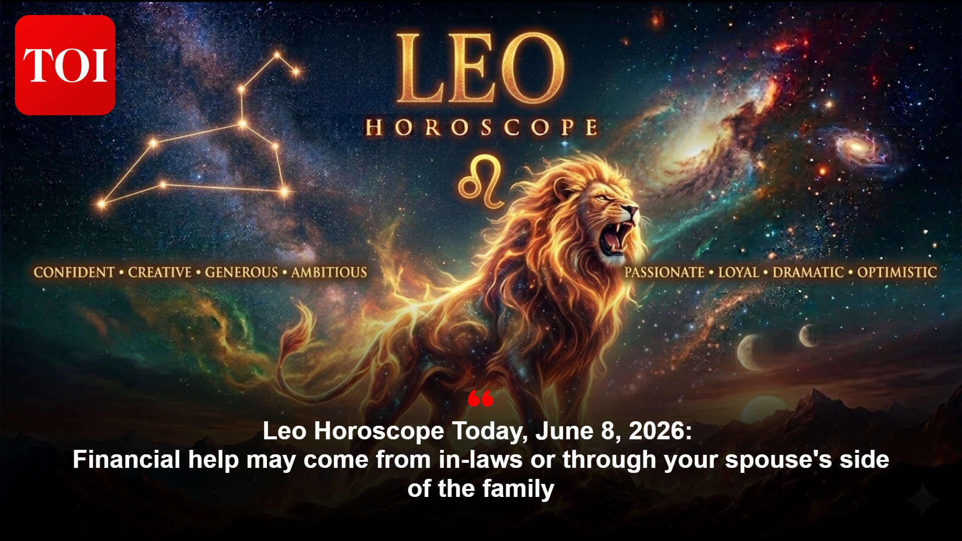 Leo Horoscope Today: proposals, money and health get a boost; legal matters favour you