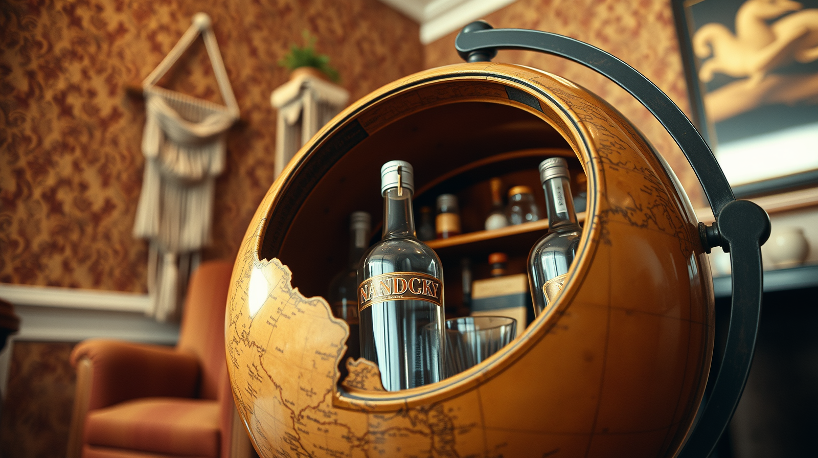 Vintage Globe Bar Unveiled