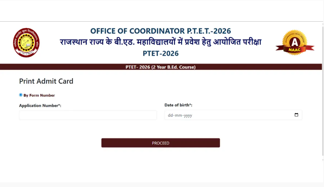 Rajasthan PTET admit card 2026 released at vmou.ac.in: Direct link to download hall tickets here