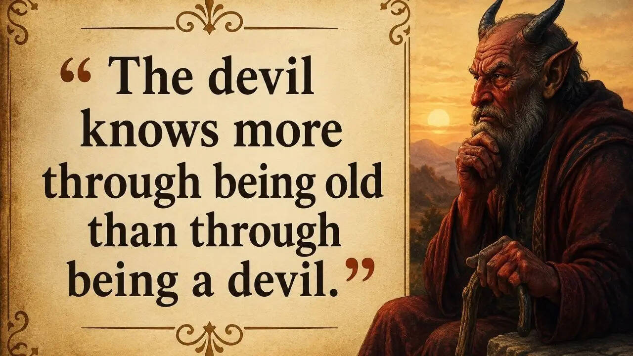 Spanish proverb of the day: “The devil knows more through being old than through...”