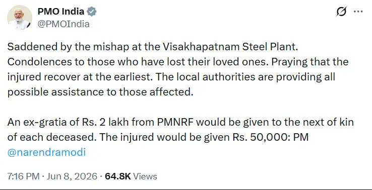 PM Modi expresses sadness