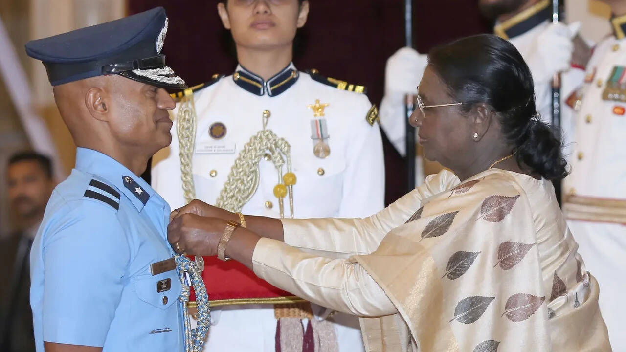 Gaganyaan astronaut-designate and IAF test pilot Prasanth Na