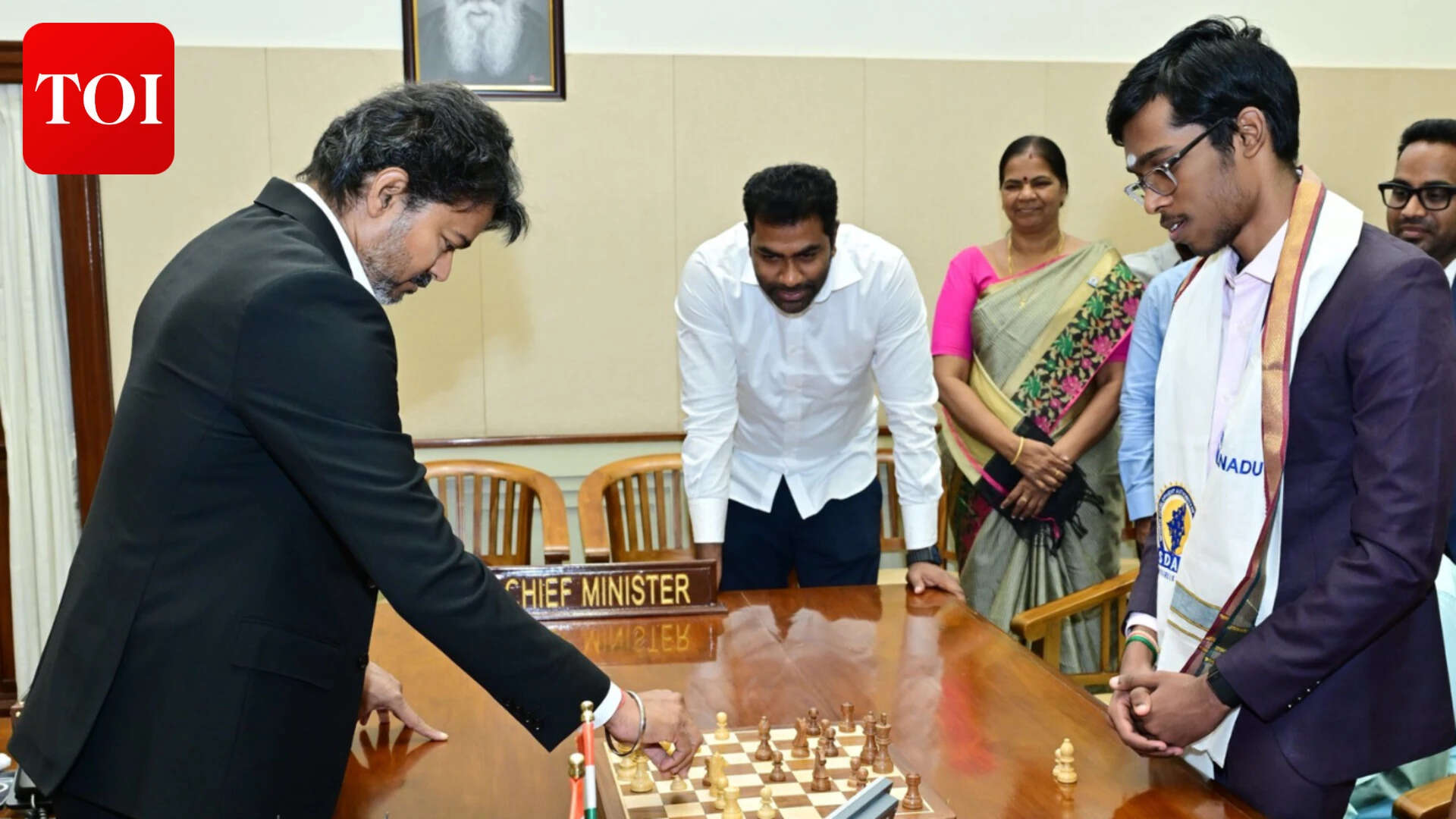 Praggnanandhaa praises CM Vijay after chess match