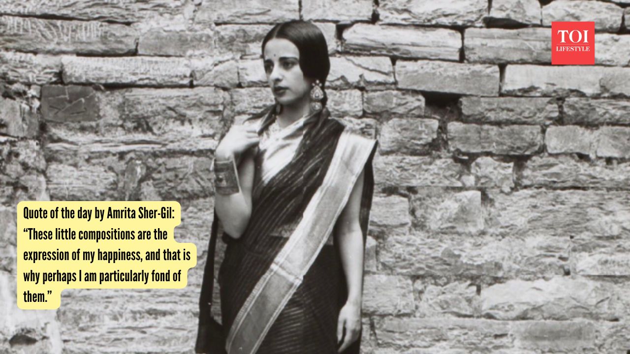 Quote of the day by Amrita Sher-Gil: “These little compositions are the expression of my happiness, and that is why perhaps I am particularly fond of them”