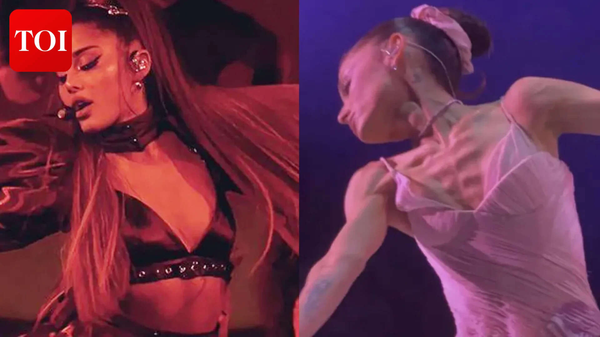 Ariana's 'Then and Now' pics spark health concerns