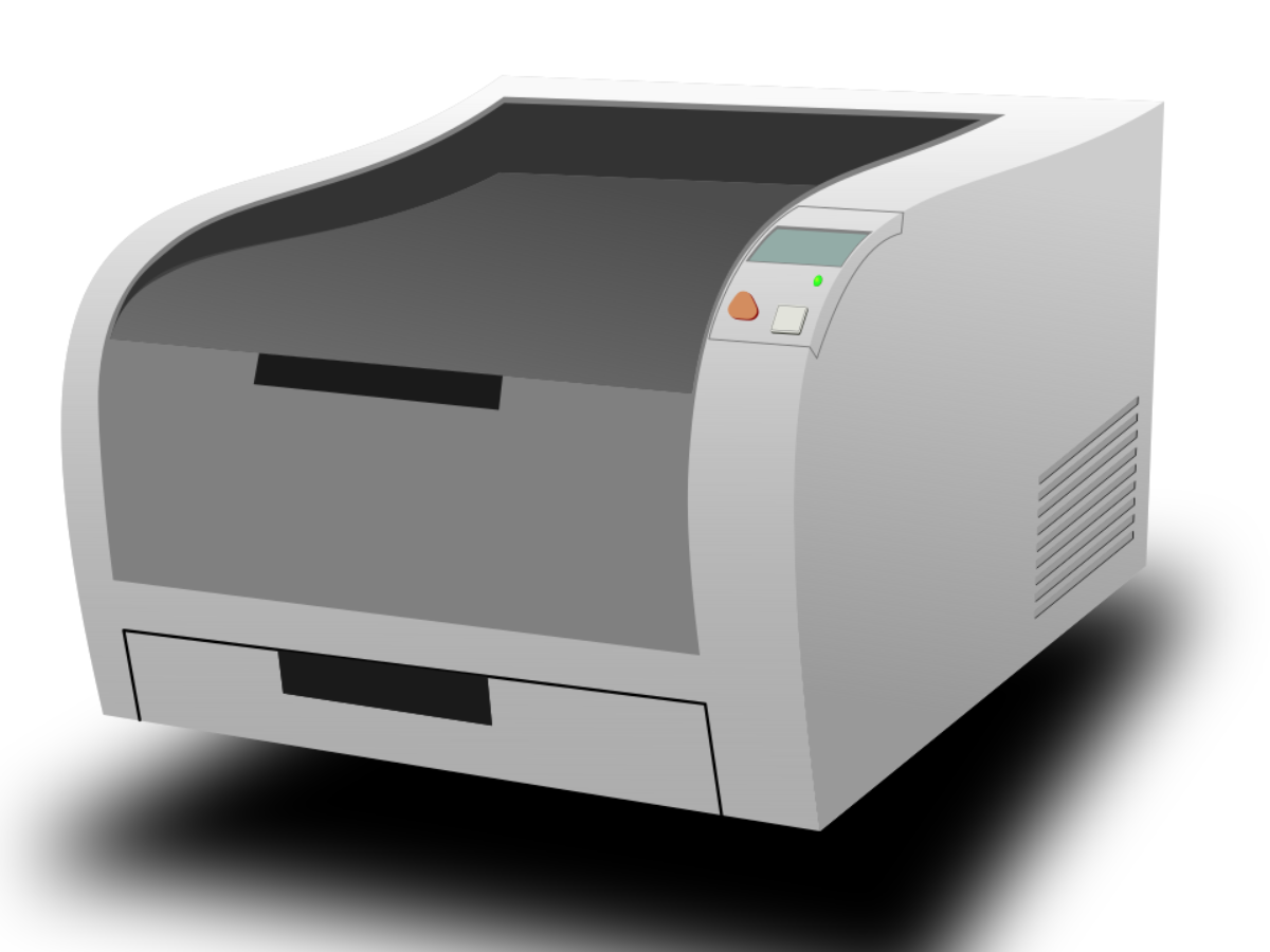 Laser printer isometric