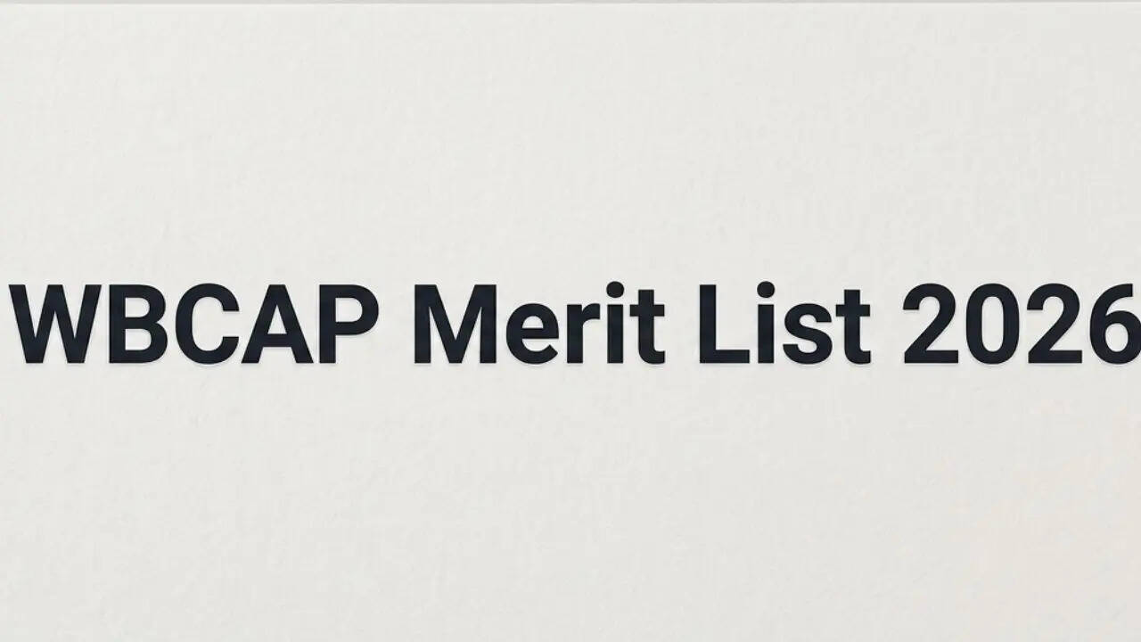 WBCAP merit list 2026 (out):  Here's how to download seat allocation list for first phase of admission