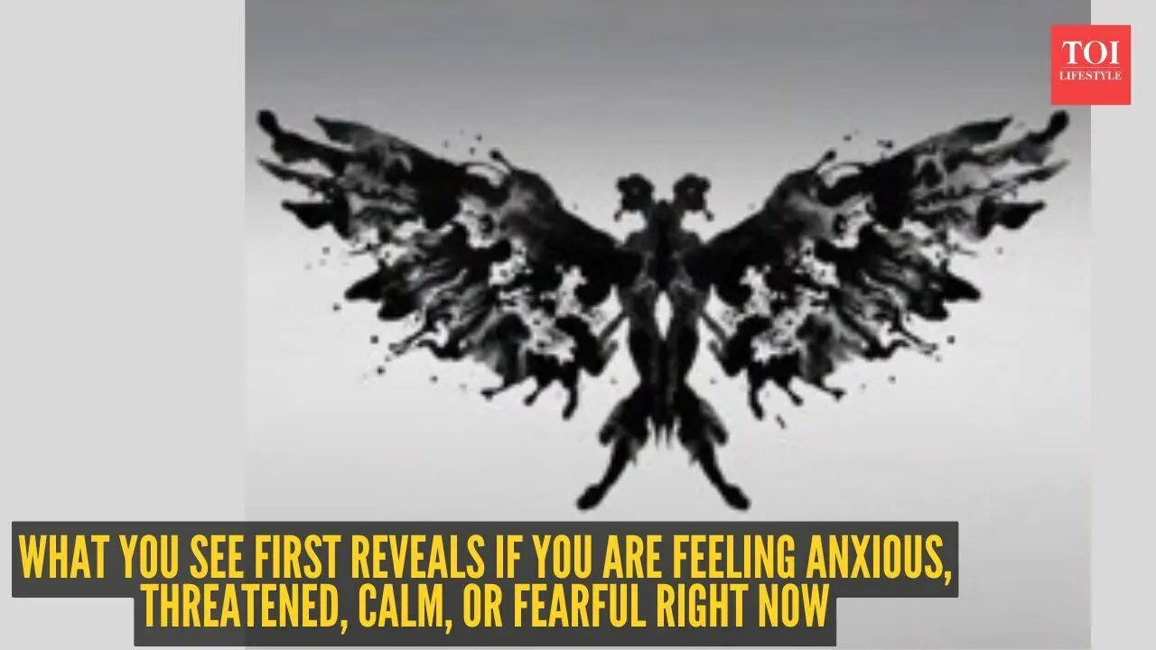 Optical illusion personality test: Butterfly or moth, monster, bird, dragon, or abstract? What you see first reveals if you are feeling anxious, threatened, calm, or fearful right now
