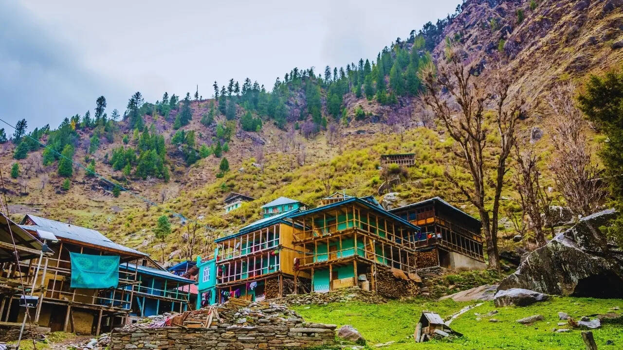 Old homes in Malana village in Himachal Pradesh