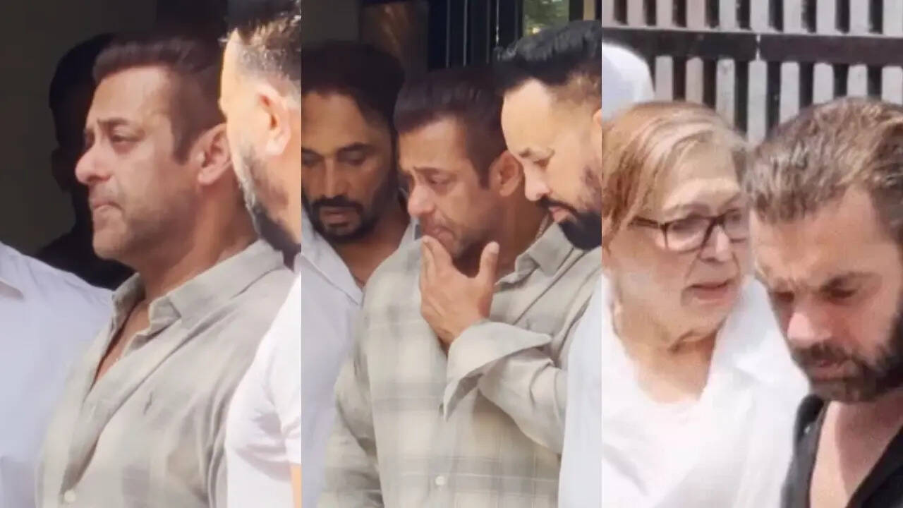 Salman Khan controls his tears as he attends close friend's funeral with family