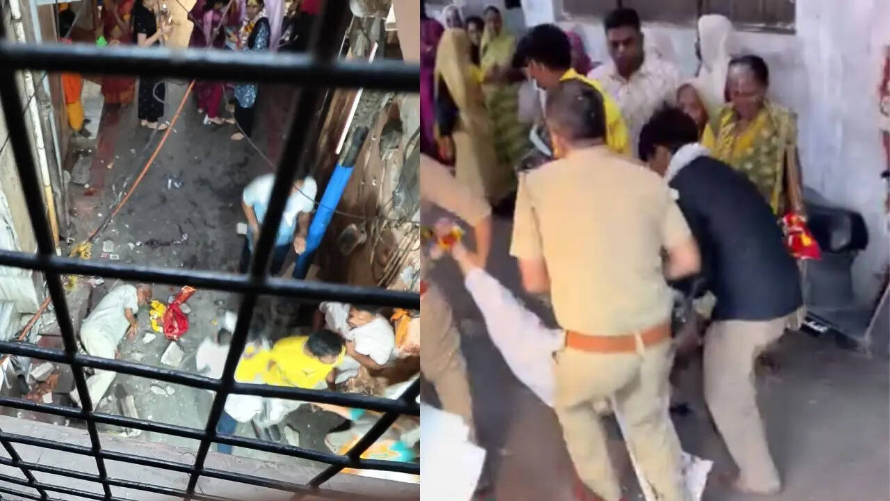 9 injured after balcony ledge collapses near Banke Bihari Te